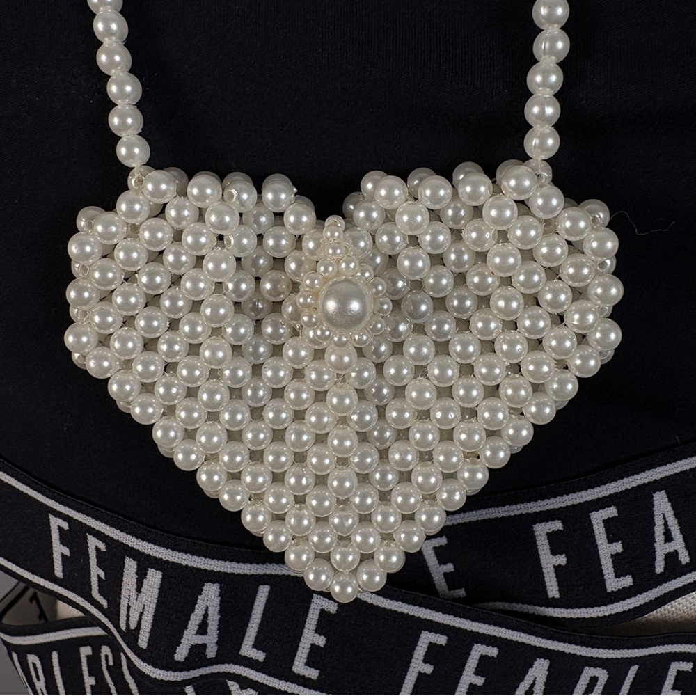 Handmade Bridal Beaded Mini Necklace Handbag